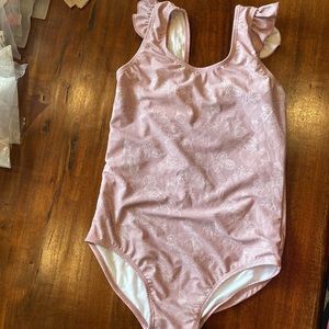 Ava ruffle shoulder one piece swimsuit